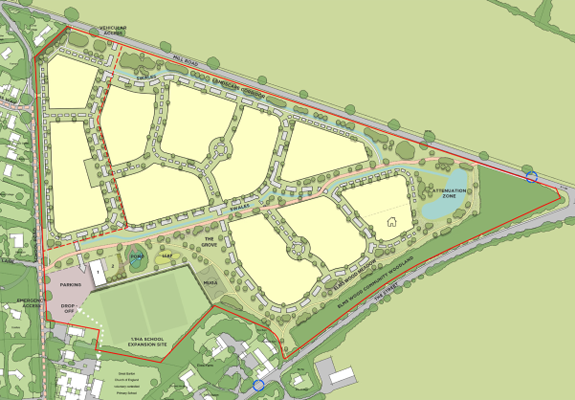 Triangle Site, Great Barton - plan