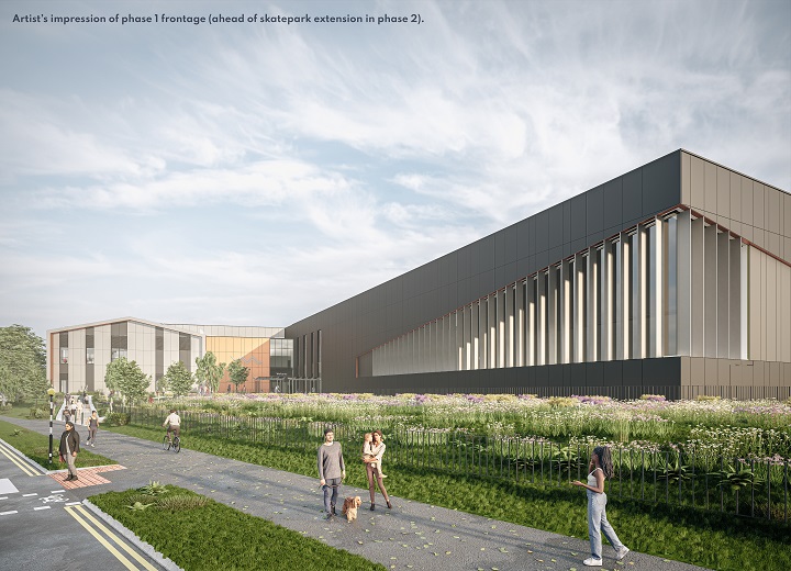 Artist's impression of phase 1 frontage 