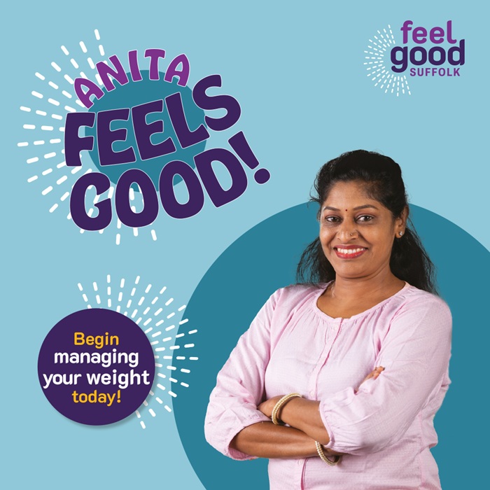 Anita feels good - Begin managing your weight today - Feel Good Suffolk