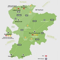 West Suffolk map