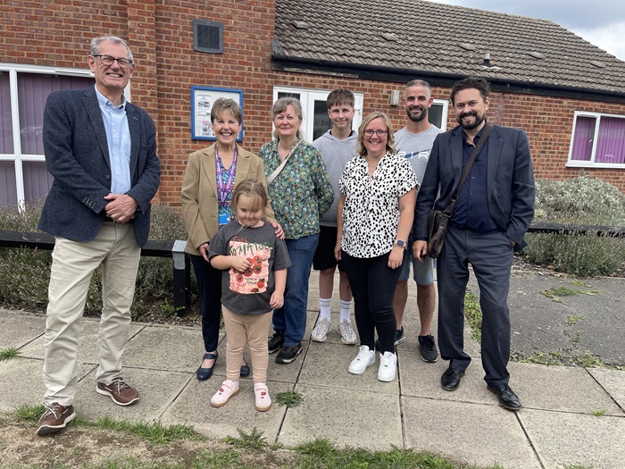 Newmarket Nexus take on lease at Studlands Park Community Centre. West Suffolk councillors are pictured with members of Newmarket Nexus