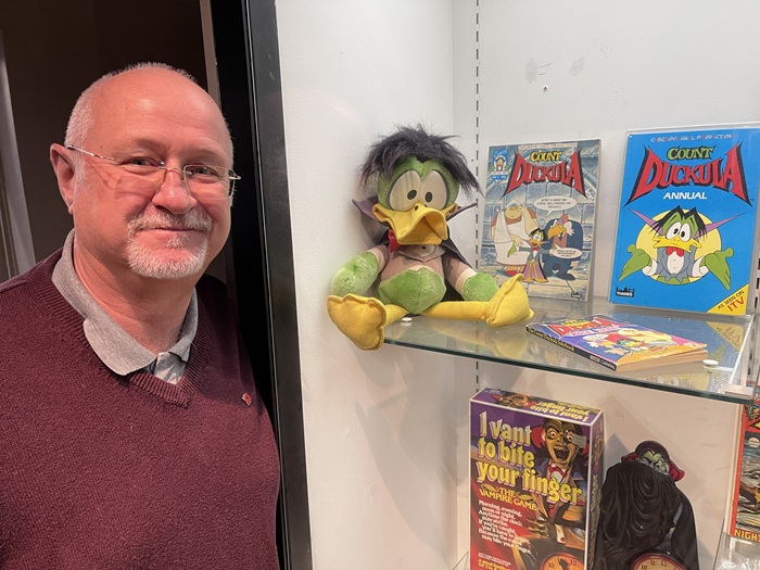 Count Duckula with Cllr Ian Shipp at Things That Go Bump at Moyse's Hall