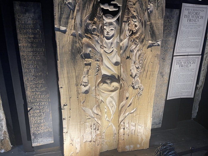 A first memorial to honour the victims of the witchcraft trials in Bury St Edmunds has been installed at Moyse’s Hall Museum. A first memorial to honour the victims of the witchcraft trials in Bury St Edmunds has been installed at Moyse’s Hall Museum.