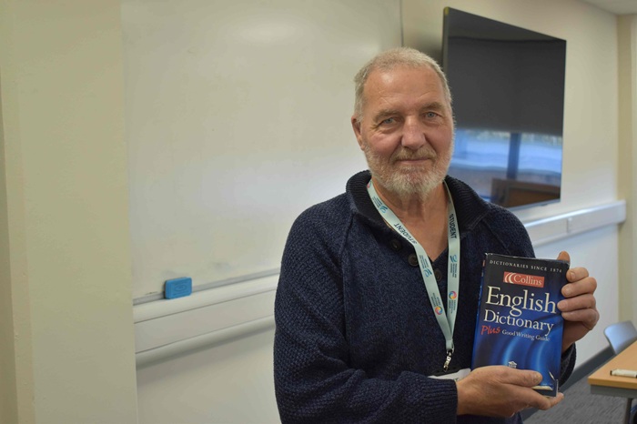 Graham is learning to read at 77 and he is making great progress - he hopes to fulfil an ambition of reading a newspaper by the start of next year