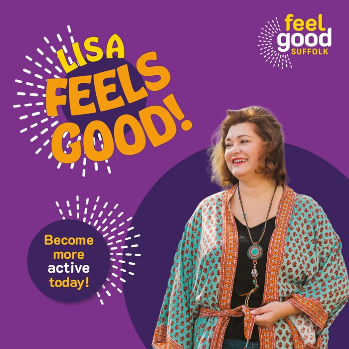 Lisa feels good - become more active today - Feel Good Suffolk