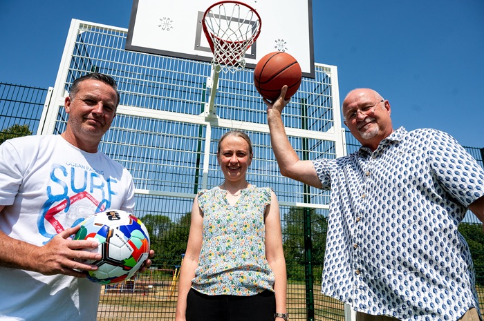 PlayZone opening: Cllr Andrew Martin, green space manager Claire Pick and Cllr Ian Shipp at the opening of the Haverhill PlayZone PlayZone opening: Cllr Andrew Martin, green space manager Claire Pick and Cllr Ian Shipp at the opening of the Haverhill PlayZone