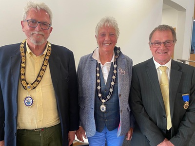 2026 Chair Cllr Peter Armitage with Vice-chair Cllr Jools Savage and outgoing Chair Cllr Wittam icon