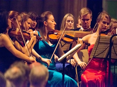 The Orpheus Sinfonia at the Windsor Festival - credit Lawrence Harvey. The Sinfonia will be performing live alongside screenings of the Oscar winning animation Peter and the Wolf as part of Christmas in Bury St Edmunds