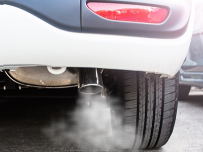 An image of a car exhaust. West Suffolk Council's Cabinet has approved a new Air Quality Action Plan for an area in Great Barton where nitrogen dioxide levels have previously exceeded nationally set thresholds.