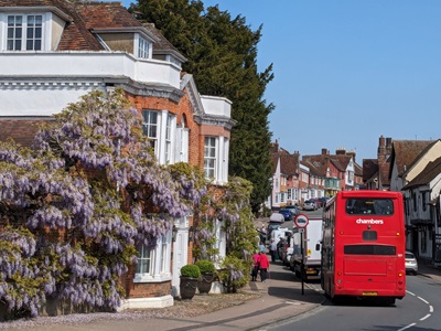 Chambers bus in Lavenham