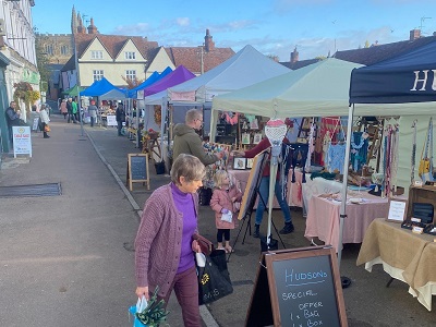 Clare market stalls