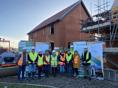Barley Homes site visit with Barley Homes, local members and Seamans builders representatives. icon