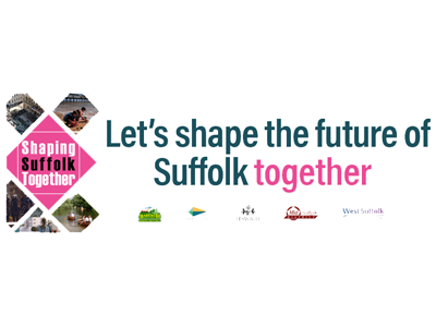 Let's shape the future of Suffolk together graphic icon