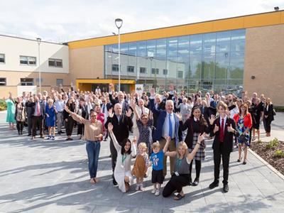 Members of the community officially opened the Mildenhall Hub on 17 September 2021, with representatives of the organisations that helped fund the project, design and build the Hub, and supply services there.