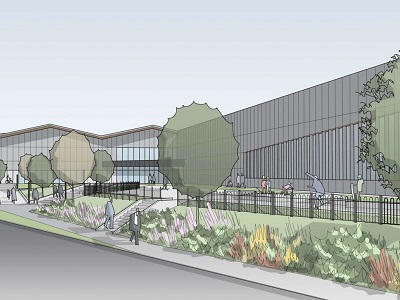 Artist impression of main entrance