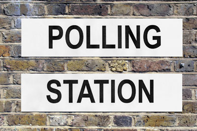 Polling sign