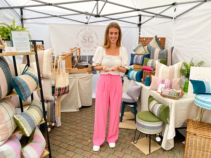 Sophie Clarke who was highly commended in the National Market Traders Federation Young Traders of the Year national finals, will be trading at Bury St Edmunds Makers Market this Sunday 4 September 2022