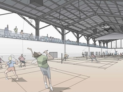 Artist impression of the Sports Hall