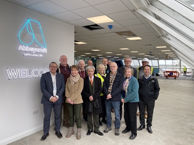 West Suffolk Cabinet Members, Tollgate Ward Member, Abbeycroft and West Suffolk staff enjoying behind the scenes tour of Bury Leisure Centre icon