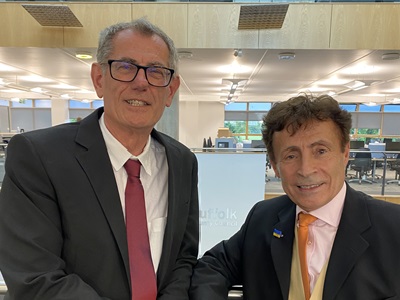 Cllr Cliff Waterman and Cllr Victor Lukaniuk