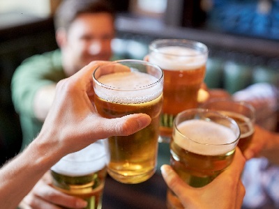 The image shows people drinking beer. West Suffolk Council's Cabinet last night decided not to renew the Cumulative Impact Assessment licensing policy in Bury St Edmunds and Newmarket town centres as there was not enough evidence as required by law.