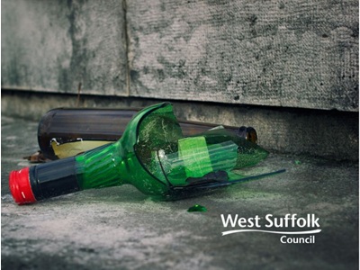 smashed alcohol bottle icon