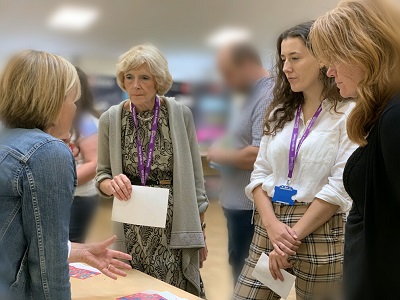Cllr Susan Glossop and intern Lizzie speak to some of the organisations helping people at the first West Suffolk Skills Share Fair