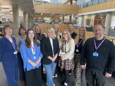 Cllr Frank Stennett with the Planning Technical Support Service which has received national recognition for its work supporting the local housing market and the economy icon