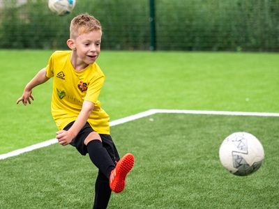 A Mildenhall Town youth development player enjoys the new PlayZone on the site of the former town swimming pool in Recreation Way, Mildenhall icon