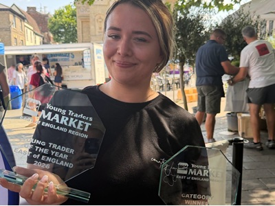 Overall winner of the Young Market Traders regional final Skye Alefounder of Country House Treats icon