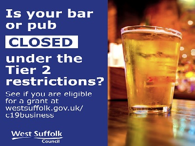The Local Restrictions Support Grant Closed December is for pubs that have not been allowed to open under Tier 2