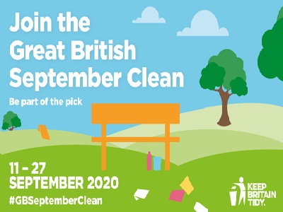 Join the Great British September Clean, be part of the pick. 11-27 September 2020 #GBSeptemberClean