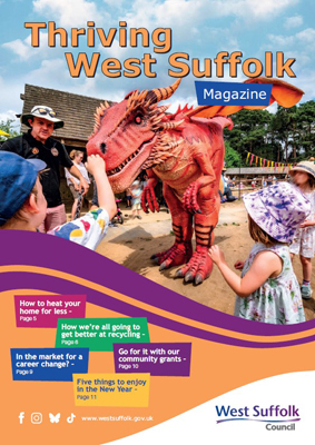 Thriving West Suffolk Magazine December 2025 front page